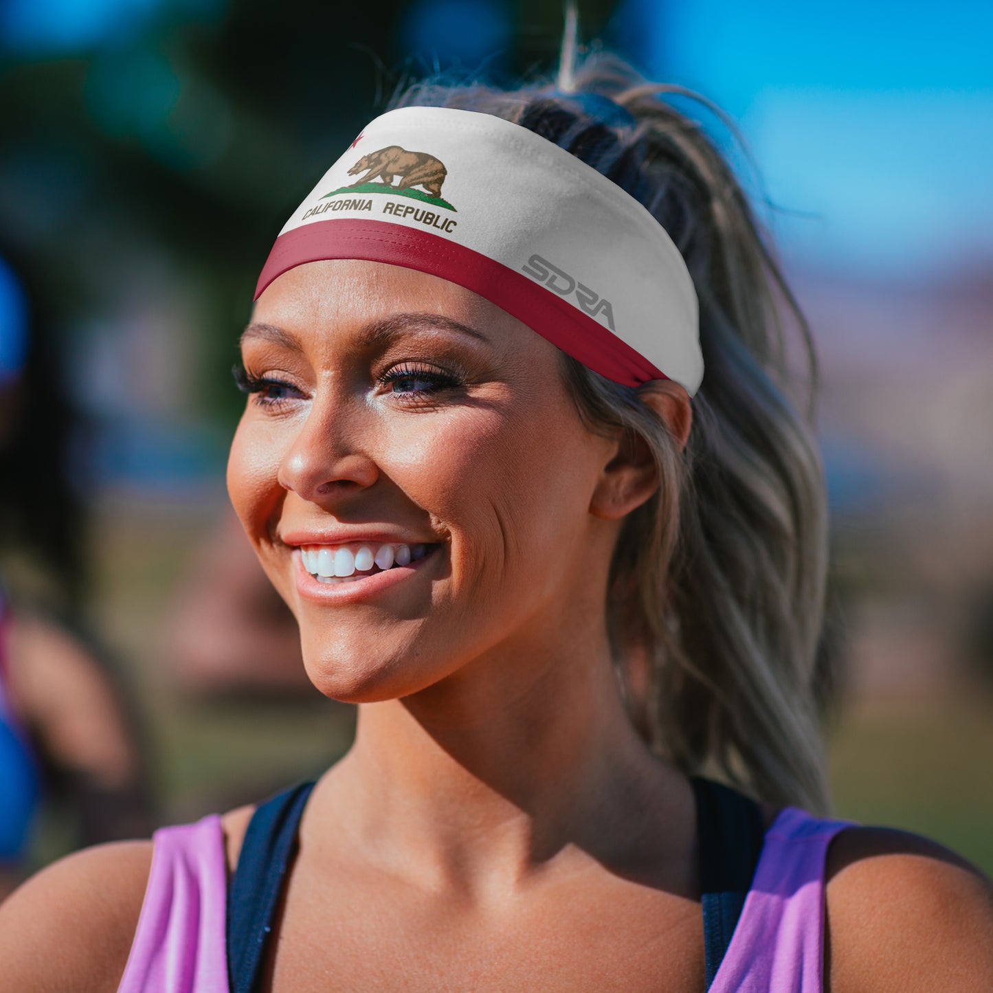 California State Flag Tapered Headband (3.5" Tapered)
