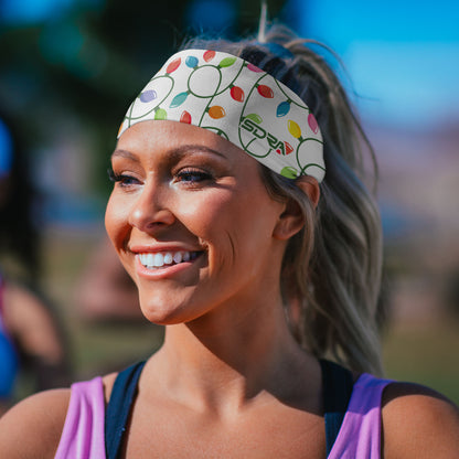 Holiday Lights Headband (3.5" Tapered)