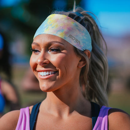 Ice Tie-Dye Headband (3.5" Tapered)