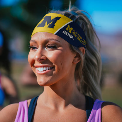 University of Michigan Headband (3.5" Tapered)