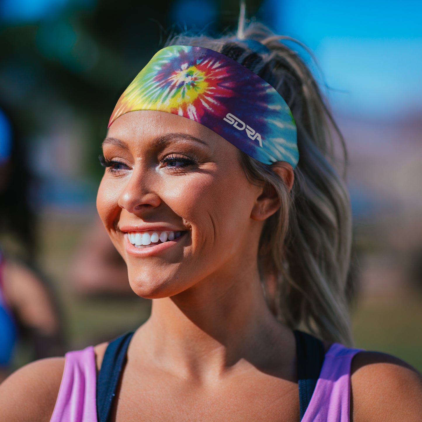 Tie-Dye Headband (3.5" Tapered)