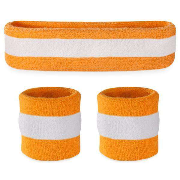 Suddora Striped Sweatband Sets