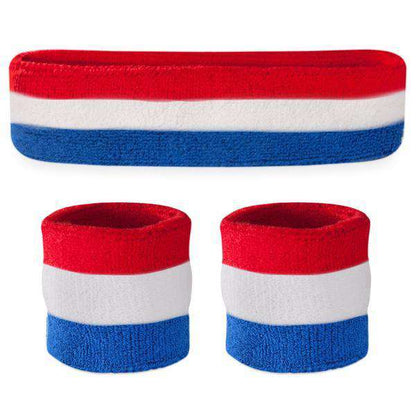 Suddora Striped Sweatband Sets